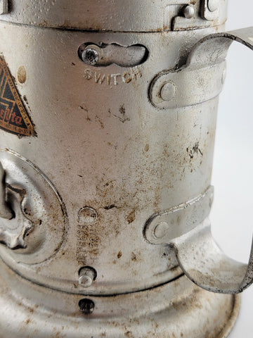 Railroad Coal Miner's Lantern Lamp-Delta Electric Co. Powerlite C 1950. Untested
