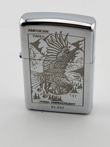 Vintage Unfired 1994 Zippo American Eagle 200th Anniversary lighter Limited Ed.