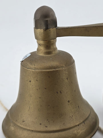 Vintage Solid Brass Ship Bell Wall Mount Anchor.  Front Doorbell. Kitchen Bell.