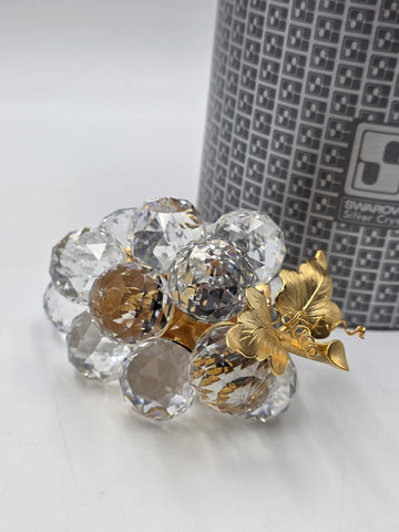 Vintage Swarovski Silver Crystal Grapes 7550 NR 30015 Austria Original Box
