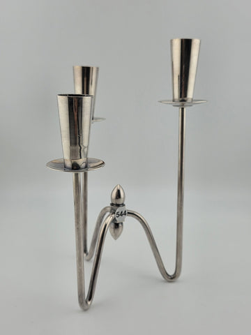 Rare Vintage Authentic Three-armed Candlesticks Silver Plated by Johannes Berg