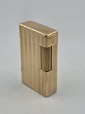 Vintage Collectible Authentic St Dupont France Gold Plated Ligne 1 Lighter.