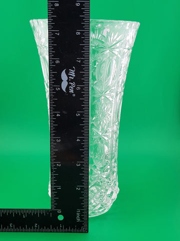 Vintage RCR - Royal Crystal Rock - 24% Lead Crystal Vase - 8.5 In -Made in Italy