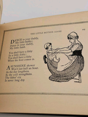 Antique THE LITTLE MOTHER GOOSE Jessie Willcox Smith 1918 Dodd Mead New York