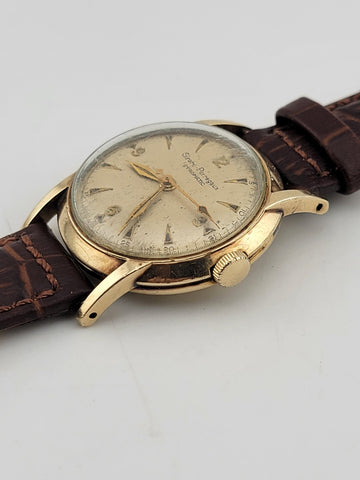 1950's Girard Perregaux Gyromatic Vintage 10k Yellow Gold Filled Automatic Works