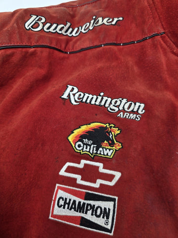 NASCAR Chase Authentics Dale Earnhardt Jr Budweiser Racing Jacket Sz 2XL Red