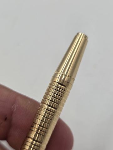 Vintage Montblanc Noblesse Gold Plate Ballpoint Pen Nina Ricci CoBranded Germany