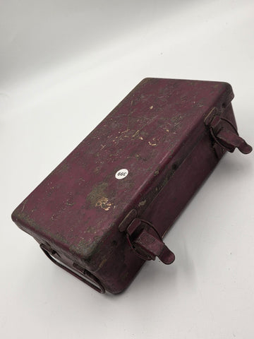 WWII US Army Jeep First Aid Kit 12 Unit Military Medical Metal Box w/ Contents