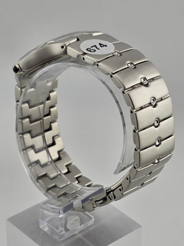 Movado Swiss Quartz 86.A1.816.2 Stainless Steel Museum Dial Men’s Watch. Running