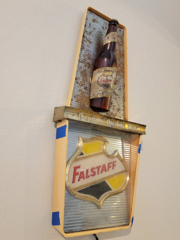 Rare Vintage Collectible Falstaff Beer Sign 1960's For Bar / Mancave. Untested.