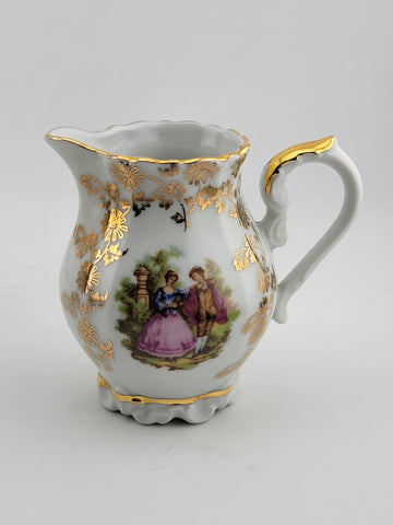 Antique Bavaria Germany Sevres Tea or Coffee Set. Guilded Hand Painted 24k Gold