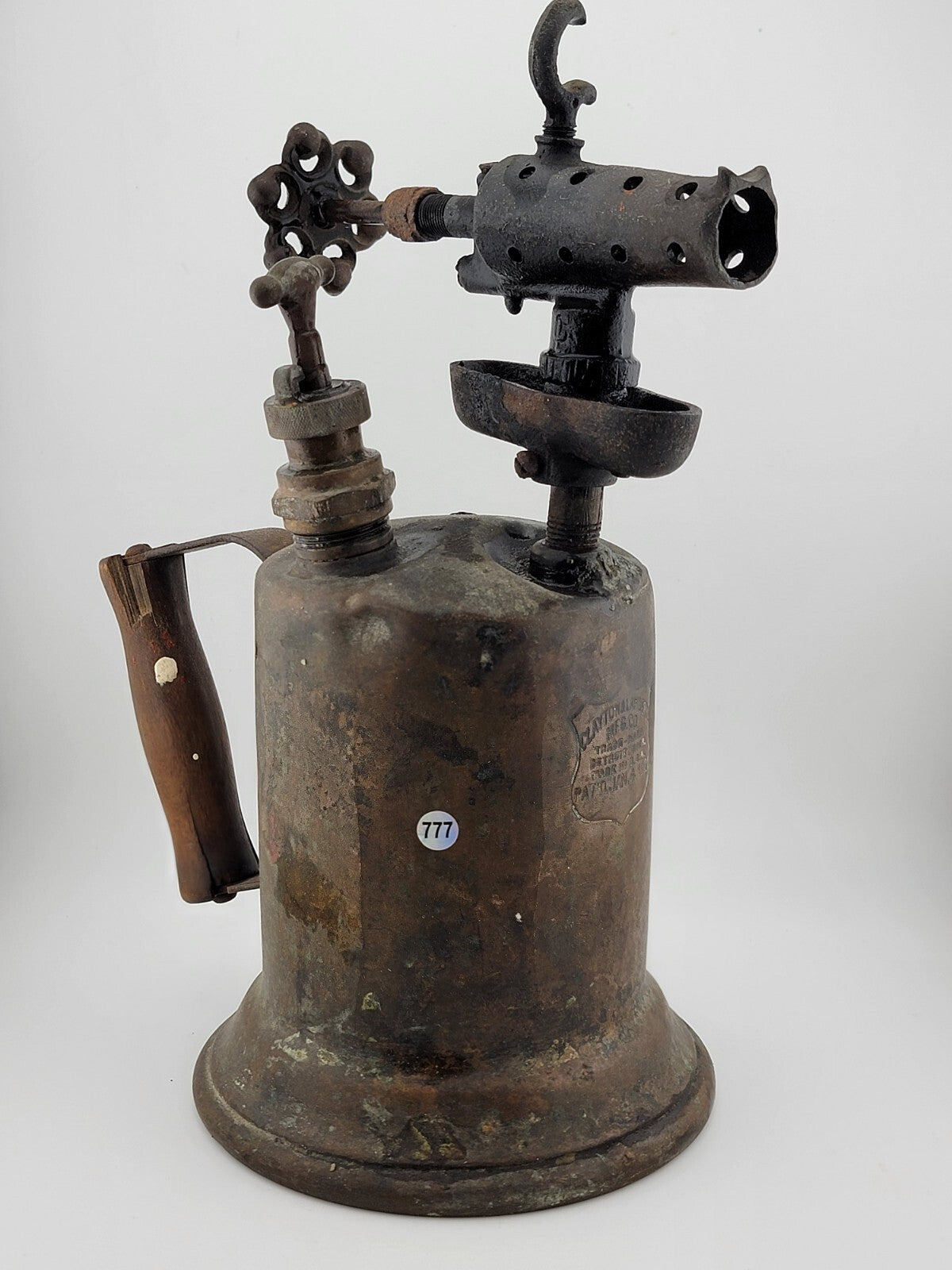 Antique Clayton And Lambert 1921 Brass Blow Torch Antique Torch UNTESTED