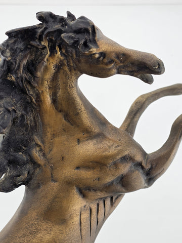 Rare Antique JEAN LOUIS CHENILLON 19th Century Bronze Horse On Marble Base