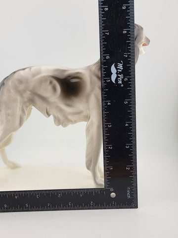 Rare Antique Original German porcelain Borzoi dog figurine 1928. by R. Steiner
