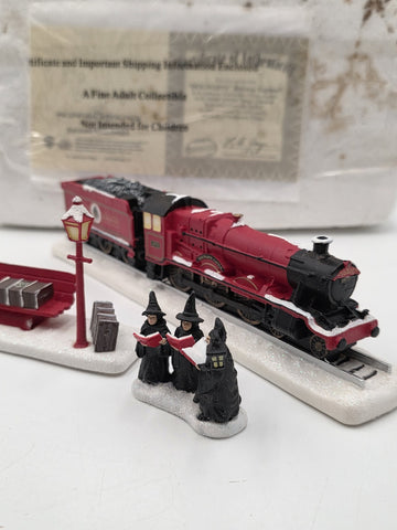 Hawthorne Village Harry Potter Hogwarts Railway Express Train Bench COA B4196