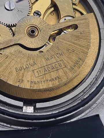 VINTAGE BULOVA 23 JEWELS AUTOMATIC PATINA GRAY DIAL 351503 SWISS MEN'S WORKING.