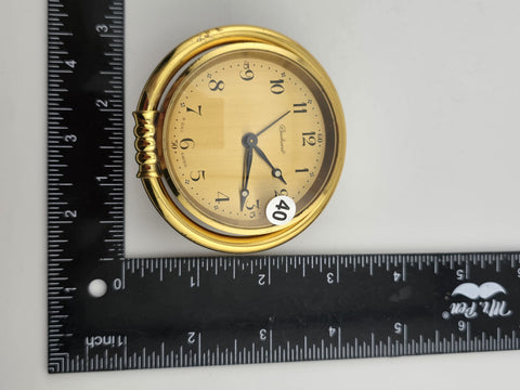 Rare Bucherer IMHOF TRAVEL CLOCK 8 DAY SWITZERLAND. Working Condition. Read.