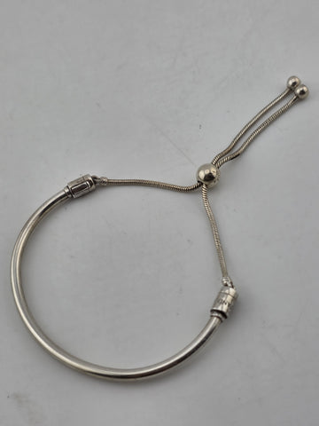 Pandora Moments Snake Chain Bolo Slide Bracelet ALE 925 Sterling Silver Gemstone