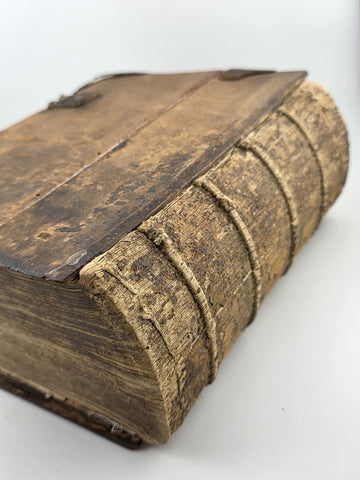 RARE Complete 1748 German Luther Bible – 4" Folio – Erhard, Tübingen. Solid Cond