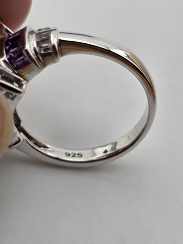 Mystic Topaz Rainbow Tennis Bracelet & Matching Ring. Sterling Silver 925.