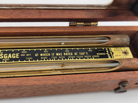 Rare Antique Louis Eitzen Visgage Oil Viscosity Comparator Instrument w/ Case