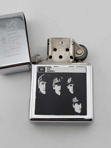Zippo Lighter The Beatles - John Lennon, Paul McCartney, George & Ringo. Works.