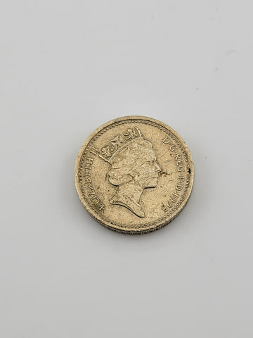 Rare 1995 One Pound “I’M GWLAD   PLEIDIOL WYF” Upside Down Error. Beautiful Coin