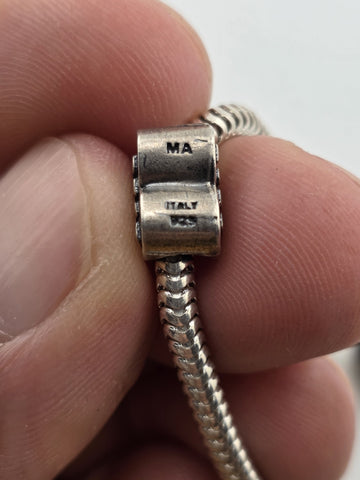 M. Anthony .925 Sterling Silver Mother Daughter Charm Bracelet Assorted W Charms