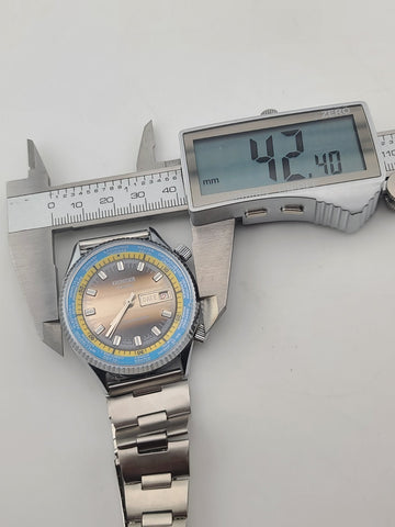 Vintage 42mm Kronoton Electra Men’s Watch working Lifetime Mainspring Date world
