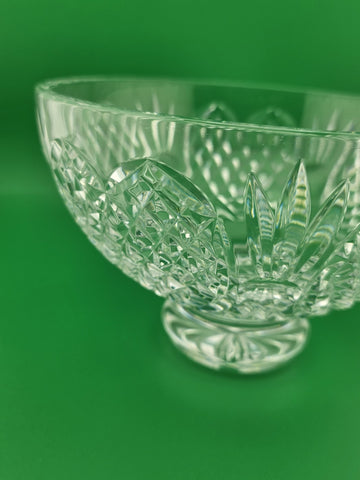 Waterford Crystal Wedding Heirloom 8" Footed Bowl - New  no box-Made in Ireland
