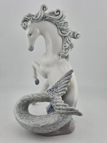 Ultra Rare Lladro Spain Retired 01008063 TRITON I -Glazed Finish Ltd. Ed. Mint.