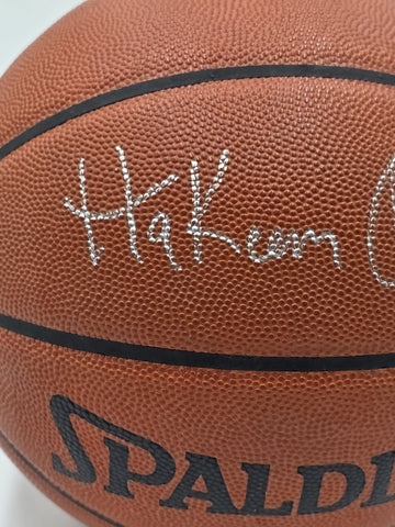 100% Original Hakeem Olajuwon Autographed Spalding Official  NBA Basketball.