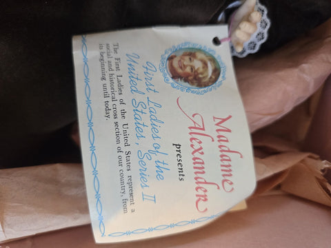 NEW MADAME ALEXANDER JANE FINDLAY DOLL TAG 1509 FIRST LADIES OF THE US BOX 14"