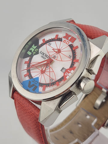 LOCMAN Cavallo Pazzo Chronograph Mother-of-Pearl Quartz Watch REF 161 Mens 40x47