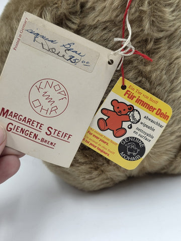 Rare Set Of 3 1982 Steiff Museum Teddy Bear Hand Signed Mohair Giengen Brenz