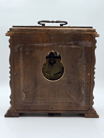 Vtg Franz Hermle 340-020 Mantel Clock W Germany 8-Day Westminster Chime Working.