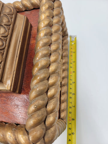 Antique 19th c. F Kroeber Clock Co New York Figural Mantle Clock W Drawer. Works