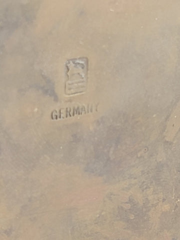 Antique Victorian Renaissance 1880 German Brass Repousse Jewelry Casket/ Trinket