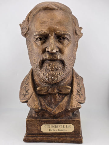 Vintage Collectibl Eric Kaposta 1999 Gen Robert E Lee Civil War Plaster Bust 12"