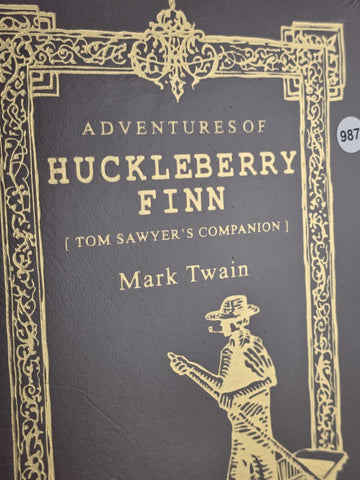 Mark Twain - Adventures Of Huckleberry Finn - Hardbound Leather SEALED