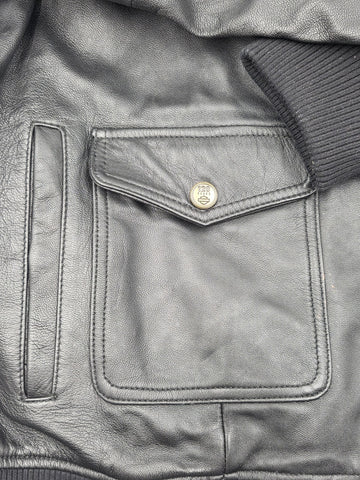 Vintage Original Harley Davidson 120th Anniversary Bomber Leather Jacket. 2XL.