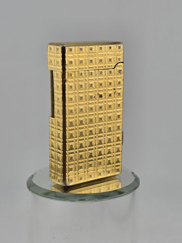 Vintage Collectible 1980's FLAMINAIRE France Gold Plated Gas Pocket Lighter.