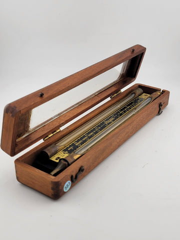 Rare Antique Louis Eitzen Visgage Oil Viscosity Comparator Instrument w/ Case