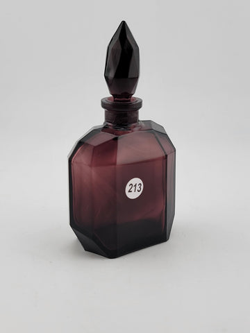 Rare Vintage Desna dark violet Diamond Cut perfume Collectibe bottle. Unmarked.