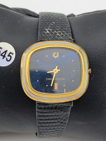 Rare 1970's Vintage French Charles Jourdan 21-jewel Gold Filled watch. Working
