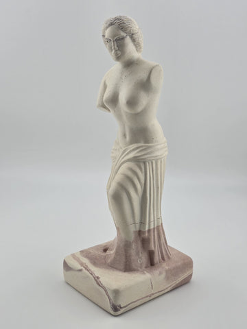 Vintage Venus de Milo Aphrodite Greek Goddess Chalkware Plaster Statue 8.5"