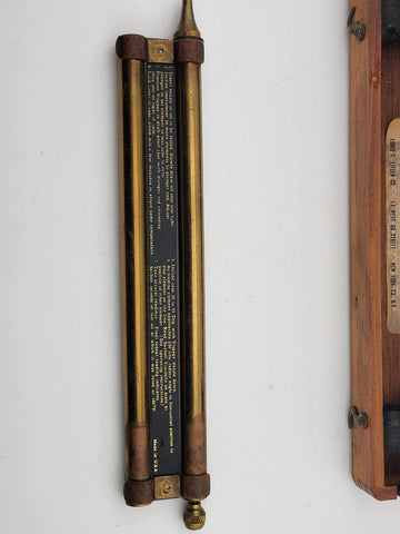 Rare Antique Louis Eitzen Visgage Oil Viscosity Comparator Instrument w/ Case