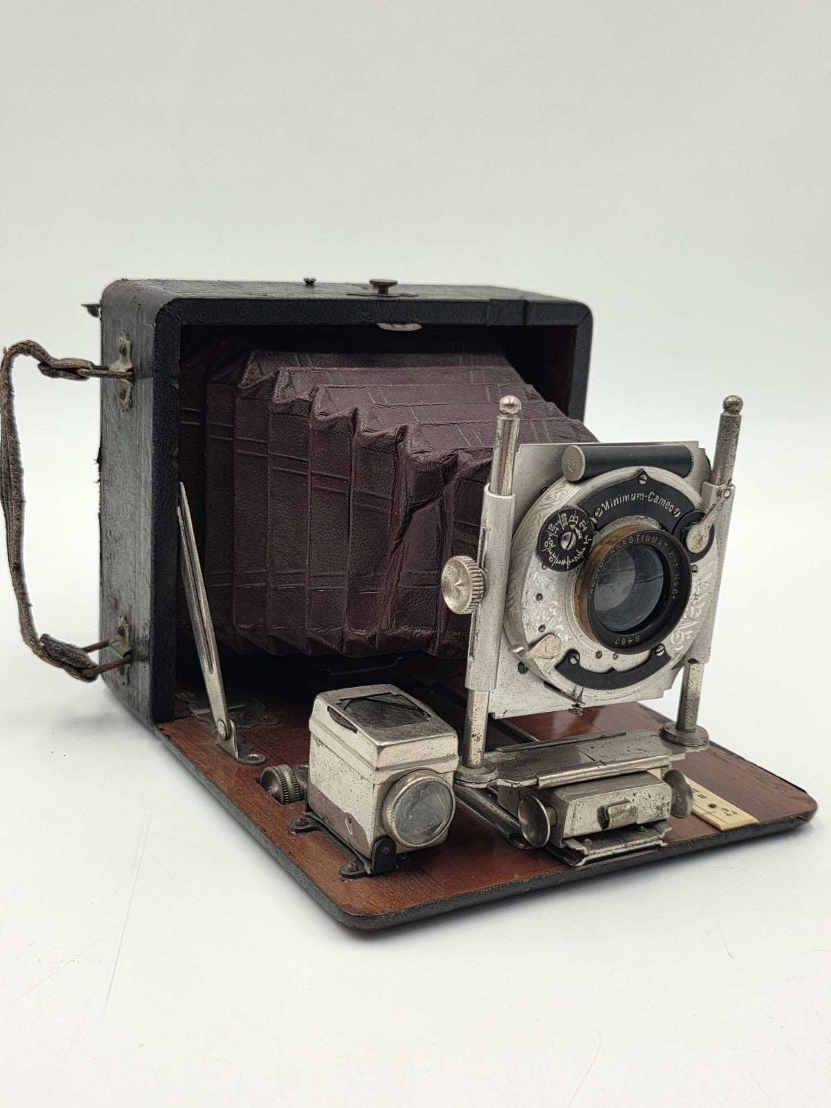Antique c1910 Quarter Plate Folding Camera Aldis Anastigmat No 6 Minimum Cameo