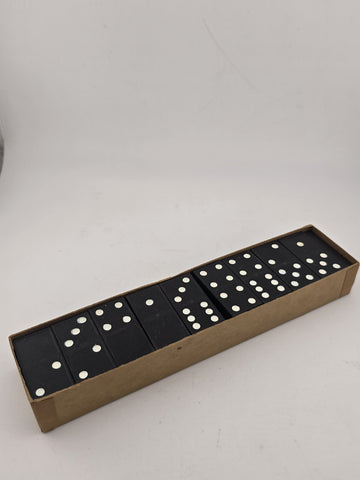 Vintage Dragon Double Six Dominoes by Halsam set No. 622 - 28 pieces - EXCELLENT