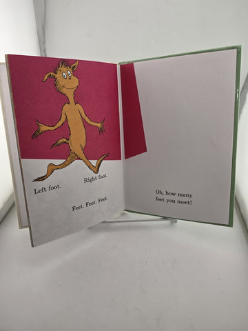 Vintage Hardcover: The foot book Dr. Seus 1st Book Club Edition Random House